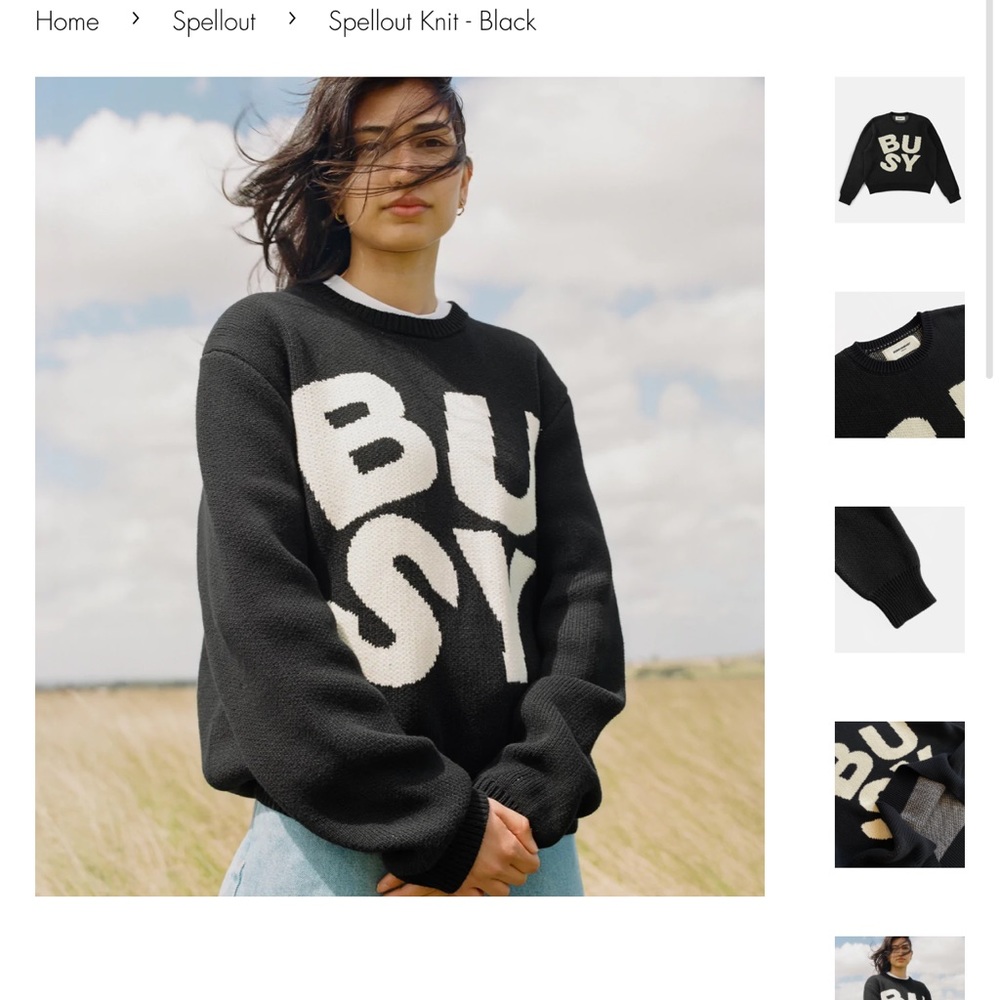 Never been worn SORRYIMBUSY Sweater